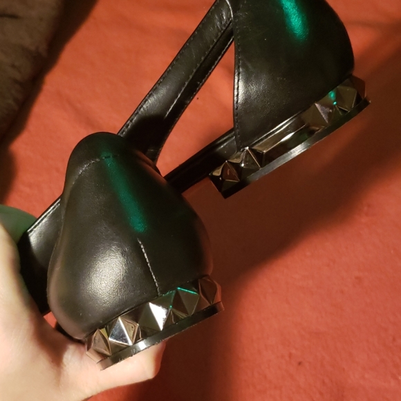 Bcbg maxazria pointed black leather ballet flats - Picture 3 of 5